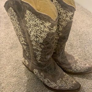Brand new cowgirl boots bought from Nashville, TN. They were only worn once.
